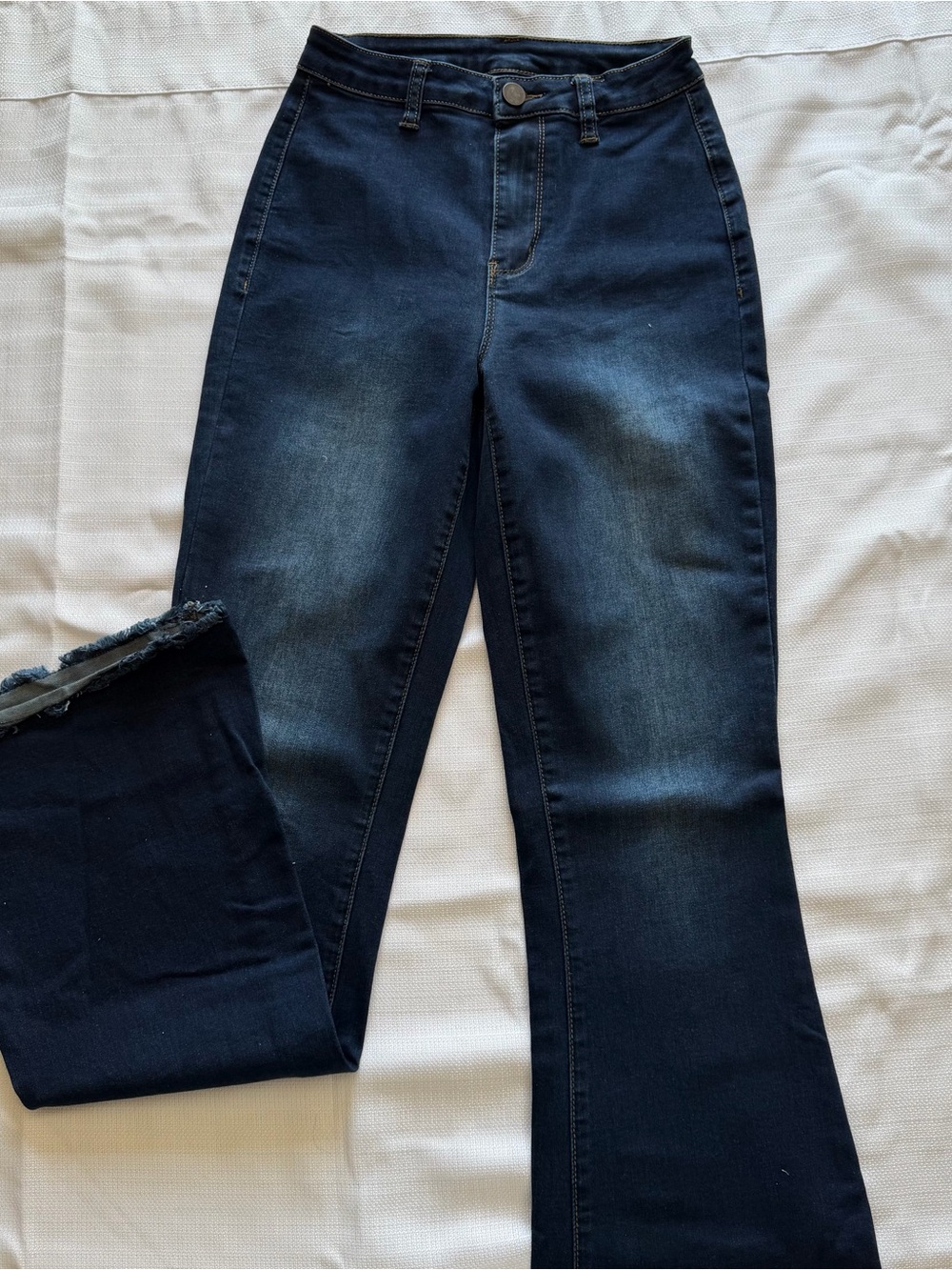 SHEIN Dark Navy Flare Jeans
